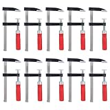 GEPCO 10-tlg. Satz 50x150 mm Schraubzwinge Zwinge Schraubzwingen Kunststoffgriff Holzgriff Klemmzwinge 5 x 15 cm