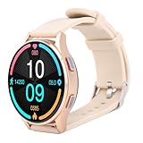 ZASCHMOY Smartwatch – 1,43-Zoll-Touchscreen, Bluetooth-Anrufe, Multi-Sport-Modus, Fitness-Tracker mit Nachrichtenerinnerung, Zeitalarm und Aktivitätsverfolgung – Schwarz (Roségold)