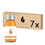 Bergblut Karotte-Sanddorn Shot Box – 7 x 60 ml Karottensaft Bio ohne Zucker | Möhrensaft Bio trifft Sanddorn Saft | Vegan & ohne Zusätze