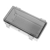 Garneck Wetterfeste Elektrische Anschlussbox Mit Klappdeckel Wasserdichter Kabelabzweigkasten Für Gartenbeleuchtung Langlebiges Gehäuse Mit Schnellem Schnappverschluss Für Raue Außenbereic