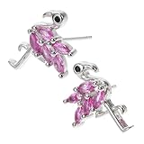 Beavorty 1 Paar Flamingo Ohr stecker ohrstecker Flamingo-Ohrringe Flamingo-Schmuck für Frauen Kupfer