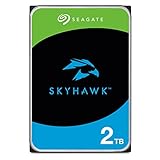 Seagate SkyHawk 2TB, Interne Festplatte HDD, Videoaufnahme bis zu 64 Kameras, 3.5 Zoll, 256 MB Cache, SATA 6GB/s, silber, inkl. Data Rescue Service (ST2000VXZ17)