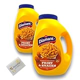 Diamant - Friet & Snacks Frittieröl Sparpaket 2x 3 Liter + Benefux. Erfrischungstuch