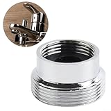 Wassersparender Gewindeadapter aus Metall für Küchenarmaturbelüfter, geeignet für Zuhause, Büro und Schule, um unnötigen Wasserverbrauch zu reduzieren (16 mm - 22 mm)