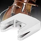 POENVFPO Cellodämpfer aus Zinklegierung, Übungsschalldämpfer mit Zwei Zinken für 3/4 und 4/ Cello, Schalldämpfer aus Metall, 40 X 40 X 13 Mm, für Schüler und Anfänger