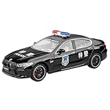 NNYIMJ for 1/24 M8 Sechstüriges Polizeiauto Simulations-Legierungsautomodell Sammlerornamente(Black)