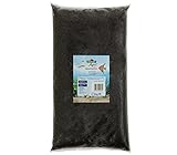 Dehner Aqua Aquarienkies | Farbkies schwarz für das Aquarium | feiner Aquariumkies | Bodengrund für Aquarien | kantengerundet | Zierkies | Körnung 2 - 4 mm | Bodenkies | Sand | 5 kg,