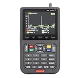 Plyisty V8 Finder 2 TV Sign Finder Meter, Satellitenfinder Unterstützt Schleifensuche, Satellitenanalysator, Spektrumanalysator, Automatische Berechnung von AZ- und EL-Winkeln