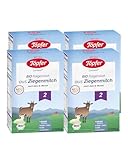 Töpfer Bio Folgemilch aus Ziegenmilch 2-4 x 400g Milchpulver - Babynahrung als Ergänzung zum Stillen oder der Beikost - Mit kontrollierten Zutaten in Bio-Qualität