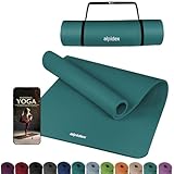 ALPIDEX Yogamatte Extra Dick 1,5 cm Gymnastikmatte 3 Größen E-Book rutschfest Phthalatfrei Fitness Matte Turnen Pilates Sport Physio HIIT Yoga Trainingsmatte Isomatte, Petrol, 190 x 80 x 1.5 cm