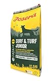 Josera Surf & Turf Junior 12,5 kg (1er Pack) | Premium Trockenfutter für Welpen | Junghunde | Aufzuchtfutter mit Lachs und Lamm