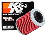 K&N Ölfilter für Motorräder: Für die Verwendung mit synthetischen oder konventionellen Ölen. Für ausgewählte Can-Am, Aprilia, Bombardier Motorräder, KN-152 (Kartusche 56 x 75mm) Einheitsgröße