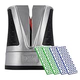 DMT SimpleSharp Diamant Bundle Grob, Fein & Extrafein | Messerschärfer für rasiermesserscharfe Klingen mit perfektem Schleifwinkel | Schärft Messer beidseitig mit extraharten Diamant-Schleifsteinen