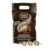 Lindt LINDOR Schokoladen Kugeln extra dunkel | ca. 80 Kugeln Edelbitterschokolade | Dunkle Schokolade mit 70% Kakao | Großpackung, Pralinen-Geschenk, 1kg (1er Pack)