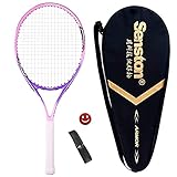 Senston Tennisschläger 25 One-Piece-Design Tennis Schläger Set mit Tennistasche,Overgrip,Vibrationsdämpfer