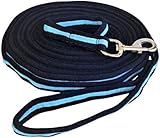 Longierleine für Hunde, extra lang, 6 m, Blau