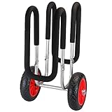 ALPIDEX SUP Transportwagen Stand Up Paddle Board Trolley Wagen Ø25 cm Breite Reifen Surfboard