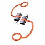 2er USB C auf Lightning Adapter, 30W PD Schnellladung, Type C Mutter to Lightning Männlich Klinke Set Kompatibel mit iPhone, ipad Usb Adapter USB C zu L ightning A dapter für L adekabel, aus Aluminium