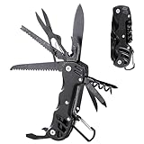 14 IN1 Multitool Werkzeug für Papa Männer Frauen,Survival Gadgets Taschenmesser Klappmesser mit Zange Messer Säge Schraubendreher für Zuhause Camping Wander Radfahren