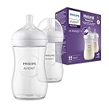 Philips AVENT Babyflaschen Natural Response – 2x Babyflaschen, 260 ml, für Neugeborene ab 1 Monat, BPA-frei (Modell SCY903/02)