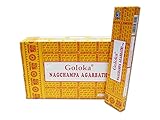 Goloka Nag Champa Räucherstäbchen, 16 Grms x 12 Schachteln , 12 Stück (1er Pack)