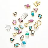 20 Stück Nagelkunst-Nieten im böhmischen Stil, Marmor-Nagelanhänger, Boho-Nagelkunst, Nagel-Strasssteine, 3D-Nagelnieten mit flacher Rückseite.