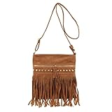 LHHMZ Damen Mode Hobo Fransen Umhängetaschen Vintage kleine Quaste Crossbody Geldbörse Taschen