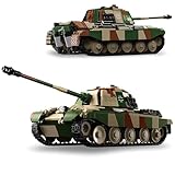 JVAVNE Technik Königstiger Panzer Bausteine, WW2 Militär Panzer Klemmbausteine, Militär Gepanzertes Fahrzeug Bausteine Modell Spielzeug, Geschenke für Erwachsene und Militärfans, 853 Teile