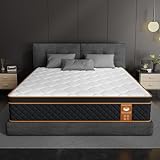 JAJALUYA Matratze 180x200 cm, Taschenfederkernmatratze Härtegrad H3 mittelfest,Gewebe mit weicher Oberfläche，Rückenentlastende, Rollmatratze Höhe 25cm (180×200cm)