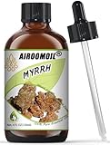 Airoomoil Myrrhe Öl Reine Myrrhe Ätherische Öl,120ml Ätherisches Aromatherapieöl für Diffusor,Luftbefeuchter, Entspannen, Hautpflege, Haarpflege, Seifen,Kerzen,Massage, Bad