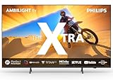 Philips Ambilight The Xtra 75PML9009 4K Quantum Dot MiniLED Smart TV - 75-Zoll Display mit P5 Perfect Picture Engine Ultra HD, Titan OS, Dolby Vision und Dolby Atmos Sound - Anthrazitgrau