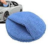 Holdes Applikatoren für Autowachs, Reinigungsschwamm für Autos, mit Tasche, Polierschwamm, feine Fasern, 13 cm, für Leder, Metall, Innenbereich, Außen, Reinigung von Motorrad, Felgen