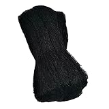 LINSOCLE Vogelschutznetz 10m x 4 m,Vogelnetz Hochbeet Feinmaschig, Netz für Kirschbaum Obstbäume und Erdbeer Gegen Vögel Taubenabwehr (Schwarz)