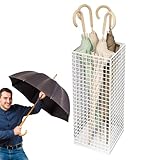Regenschirmständer für den Innenbereich, Stahl, stilvoller Eimer für den Eingangsbereich, kompakter Regenschirm-Organizer zur Aufbewahrung von Türen, freistehender Stock für Wohnung, Foyer, Flur