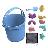 Generisch Beach Sand Toys Set | Beach Toys | Sandbox Toys | Beach Bucket Sand Toys |Kids Sand Toys Made of Silicone Thickened Handle Versatile Use Wonderful Present Perfect for Summertime Fun for Kid