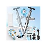 Hochdruck Abflussreiniger Pumpe mit Luftdruckanzeige, Rohrreiniger Druckluft mit 4 Saugnäpfen, Toiletten Pömpel für Waschbecken, Toiletten, Badezimmer, Dusche, Küche