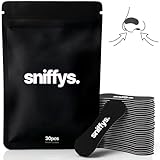 Sniffys Nasenpflaster - Sport Atmungshilfen Besser Atmen - Nasenstrips Anti Schnarch Unterstützung - Nose Strips Komfort Halt - 30 Stück - Schwarz