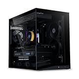 Lian Li O11 Dynamic Mini V2 Flow PC-Gehäuse Schwarz | Kompakter ATX Midi-Tower mit Zwei-Kammer-Design, Tempered Glass und modularem Aufbau - 5 Lüfter vorinstalliert