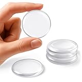 YISCOKO Türstopper, Türstopper für Wände, Wandschutz, Türstopper für Wände, wiederverwendbar, Silikon, transparent, rund, Wandschutz, 5 Stück