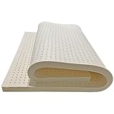 Naturlatexmatratze 140×200cm, Mittel 100% natürlicher Premium -Latex -Matratze Toper Queen Zwei Größe, Naturlatex-Matratze Drucklinderung für Rückenschmerzen