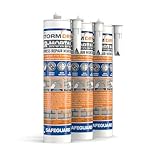 Stormdry XR-Express Reparaturmörtel (3 x 310 ml) - Gebrauchsfertig, flexibler Mörtel, zementfreie Mischung. Geeignet zur Reparatur von Ziegel, Stein, Beton und Mauerwerk. Grauer Sand