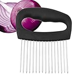 Yuemeuy Zwiebelschneider Halterung | Zwiebelhacker Schneider schneider | Manuelles Schneidewerkzeug Aus Edelstahl Für Obst Kartoffel Tomate