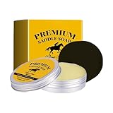 Celuicion Ledersattelseife – 100 g Seife zum Polieren von Stiefeln, Ledersofa-Reiniger mit, für Innenraum, Auto, Sattel, Stiefel, Sitz, Geldbörse, Tasche, Möbel, Sofa