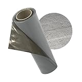 Ultiness - Dachfolie Aluminium selbstklebende Folie, Alternative zu Dachpappe selbstklebend, KSK Dachbahn für Schuppen, Carports und mehr, Folie selbstklebend silbergrau 5 x 1 Meter