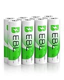 EBL AA Akku 2800mAh 8 Stück - Mignon AA wiederaufladbare Batterien, Typ NI-MH, geringe Selbstentladung mit Staubkasten, 1.2v AA Akkubatterien