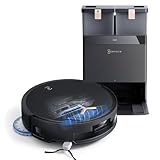 ECOVACS DEEBOT T50 MAX PRO Omni Gen2 Saugroboter mit Wischfunktion, 18.500Pa, ZeroTangle 2.0, Tiefenreinigung für Teppiche, Ausfahrbare Seitenbürste & Wischmodul, Heißwasser-Reinigung 40-75℃, Schwarz