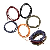 WRITWAA 10 Stück Teiliges Nylon Spannband Elastisch Verstellbar für Notizbücher und Planer Strapazierfähiges Multifunktions Gummiband zum Befestigen Bündeln und Fixieren in Rot Blau