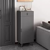 Schuhschrank, schmaler Flurschrank, schmale Schränke, Flure, Schuhschrank, Schuhaufbewahrung, Schuhregalschrank, Wohnzimmerschrank und oberes Fach für kleine Wohnungen (Farbe:, Größe: 45 x 3