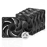 ARCTIC P12 Pro PST (5 Stück) - Leistungsstarker Premium PC Lüfter, 120 mm PWM Case Fan mit Y-Kabelsplitter, Gehäuselüfter, 600–3000 rpm, 0 rpm