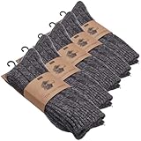 THE COZY SHEEP Wollsocken Herren und Damen 5-Pack (Größe 43-46) | Bequeme Warme Strümpfe | Dicke Kuschelsocken für kalte Füße | Norweger Socken aus Wolle | Langlebige Schafwollsocken